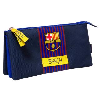 FC Barcelona penál 3 kapsy barevný 22x12x6,5 cm