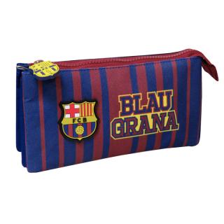 FC Barcelona penál 3 kapsy barevný 22x6,5x12 cm