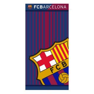 FC Barcelona ručník barevný pruhy svislé tenké mikrovlákna 70x14