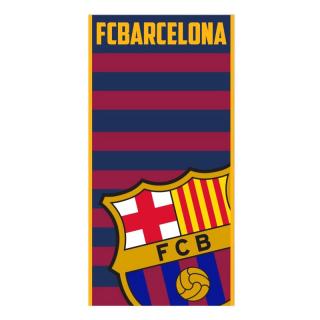 FC Barcelona ručník barevný pruhy vodorovné mikrovlákna 70x140 c