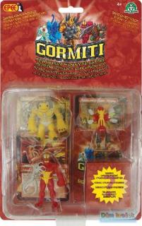 Gormiti - 4 figurky  plus  karty