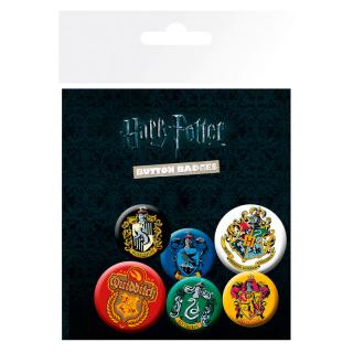 Harry Potter erb 4 odznaky 25 mm a 2 odznaky 32 mm