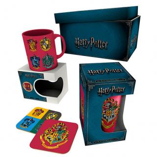 Harry Potter jídelní sada: sklenička, hrnek a 2 tácky