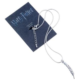 Harry Potter pírko náhrdelník 11x6x1 cm