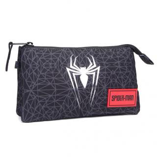 Marvel Spiderman penál pavouk černo-stříbrný 22x12x7 cm