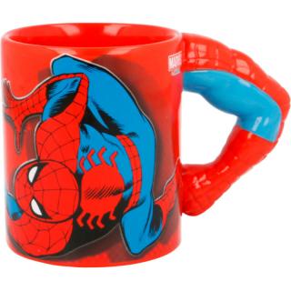 Marvel Spiderman ruka 3D hrnek červeno-modrý 330 ml