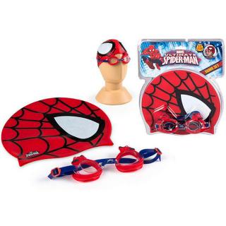 Marvel Spiderman sada na plavání: brýle a koupací čepice