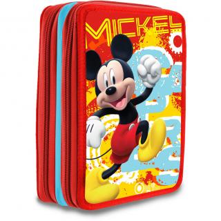 Mickey Mouse - Dvoupatrový penál s výbavou