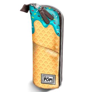 Penál POP! zmrzlina žluto-modrý vertikální 21x9x7,5 cm