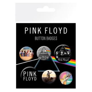 Pink Floyd 4 odznaky 25 mm a 2 odznaky 32 mm 10x15 cm