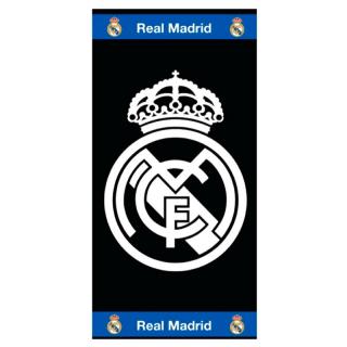 Real Madrid znak plážový ručník modrý světlý bavlna 86x160 cm