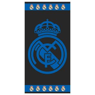Real Madrid znak plážový ručník modrý tmavý bavlna 86x160 cm
