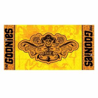 Rošťáci - The Goonies plážový ručník žluto-oranžový 142x75 cm