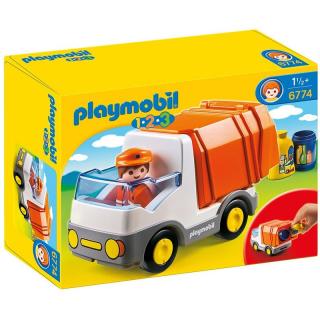 Stavebnice Playmobil 1.2.3 recyklační vozidlo