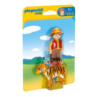 Stavebnice Playmobil 1.2.3 trenér tygrů