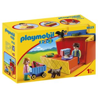 Stavebnice Playmobil 1.2.3 trh 17x17x11 cm