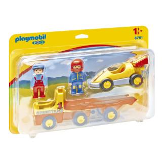 Stavebnice Playmobil 1.2.3 závodní auto a figurky