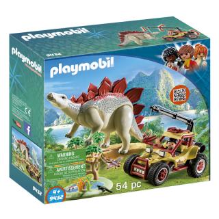 Stavebnice Playmobil auto a Stegosaurus