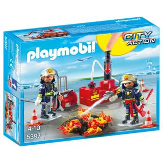 Stavebnice Playmobil hasiči - odnímatelné plameny