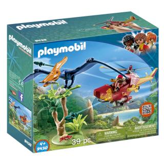 Stavebnice Playmobil helikoptéra s Pterosaurem  plus  zbraně
