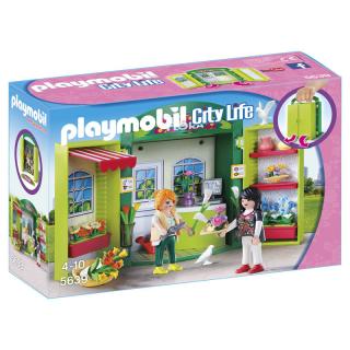 Stavebnice Playmobil květinářství obsahuje pestrý výběr kytic a