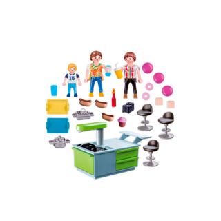 Stavebnice Playmobil městský život: 3 figurky, kuchyně a doplňky