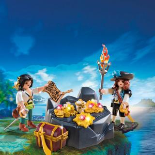 Stavebnice Playmobil piráti s pokladem