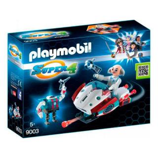 Stavebnice Playmobil Super 4 Skyjet s Doktorem X a robotem