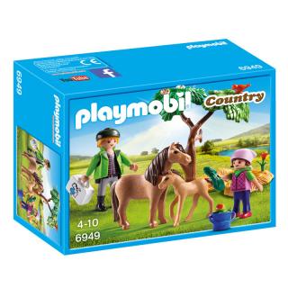 Stavebnice Playmobil veterinář s poníky