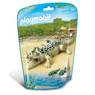 Stavebnice Playmobil život v Zoo: aligátor s mláďaty