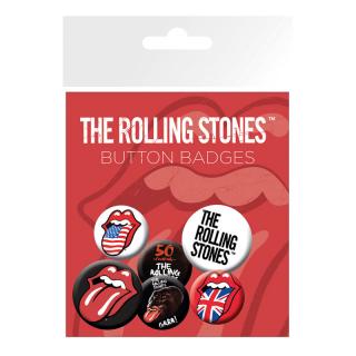 The Rolling Stones 4 odznaky 25 mm a 2 odznaky 32 mm 10x15 cm