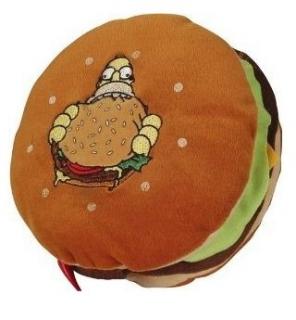 The Simpsons - Polštář hamburger