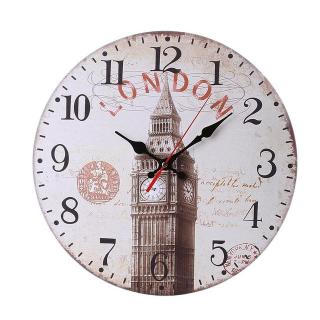 Dřevěné nástěnné hodiny Big Ben