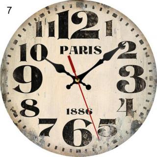 Dřevěné nástěnné hodiny Paříž