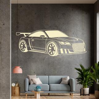 Samolepka Audi Auto Barva: béžová, Velikost: 80 x 32 cm