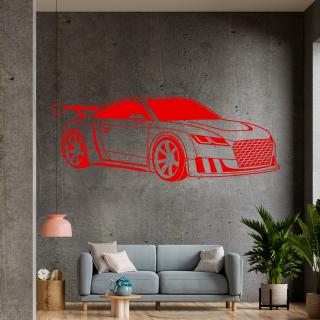 Samolepka Audi Auto Barva: červená, Velikost: 100 x 40 cm