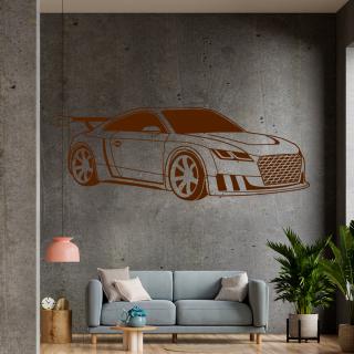 Samolepka Audi Auto Barva: hnědá, Velikost: 100 x 40 cm