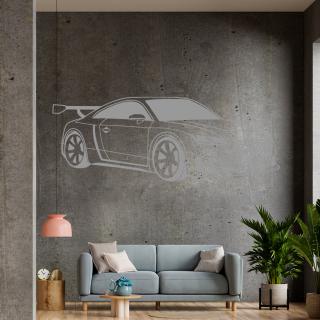 Samolepka Audi Auto Barva: šedá, Velikost: 100 x 40 cm