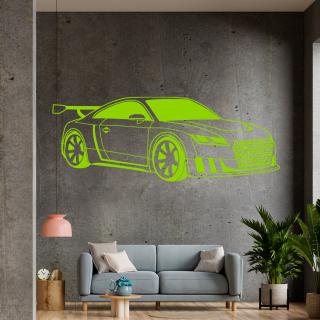 Samolepka Audi Auto Barva: zelená, Velikost: 100 x 40 cm