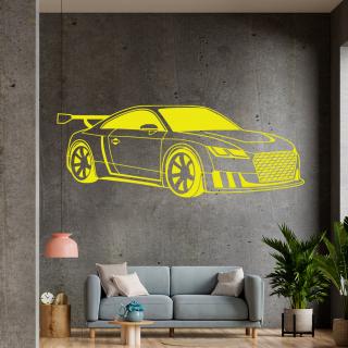Samolepka Audi Auto Barva: žlutá, Velikost: 100 x 40 cm
