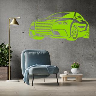 Samolepka Auto Audi Barva: zelená, Velikost: 100 x 50 cm