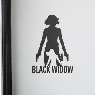 Samolepka Black Widow silueta