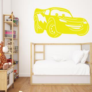 Samolepka Blesk McQueen Barva: žlutá, Velikost: 100 x 59 cm