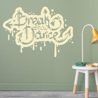 Samolepka Break Dance Barva: béžová, Velikost: 100 x 72 cm