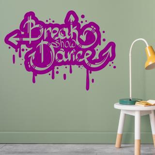 Samolepka Break Dance Barva: fialová, Velikost: 100 x 72 cm