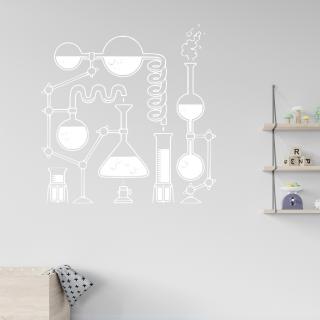 Samolepka Chemie Barva: bílá, Velikost: 60 x 61 cm