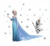Samolepka Elsa a Olaf Ledové království