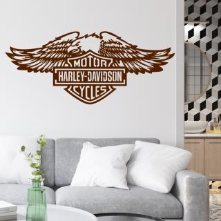 Samolepka Harley Davidson orel Barva: hnědá, Velikost: 100 x 43 cm