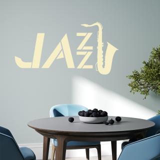 Samolepka Jazz Barva: béžová, Velikost: 60 x 32 cm