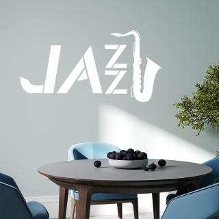 Samolepka Jazz Barva: bílá, Velikost: 60 x 32 cm